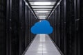 Cloud Computing Infrastructure in a Modern Data Center, cloud computing concept Royalty Free Stock Photo