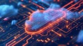 Cloud computing infrastructure, storing data