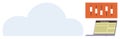Cloud Computing with Integrated Trading Analytics and Data Visualization Tools Royalty Free Stock Photo