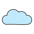 Cloud computing isolated icon vector illustration design Royalty Free Stock Photo