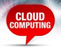 Cloud Computing Red Bubble Background Royalty Free Stock Photo