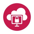 Cloud computing Isolated Vector icon which can easily modify or edit Royalty Free Stock Photo