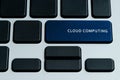 Cloud Computing Keyboard Royalty Free Stock Photo
