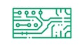 Cloud Computing Network, Data Server Infrastructure, vector design Generative AI Royalty Free Stock Photo