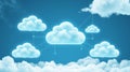 Cloud computing network concept Royalty Free Stock Photo