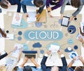 Cloud Computing Network Data Storage Technology Concept Royalty Free Stock Photo