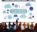 Cloud Computing Network Data Storage Technology Concept Royalty Free Stock Photo