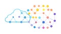 Cloud Computing Network Icon, Data and Connectivity Vector, vector design Generative AI Royalty Free Stock Photo