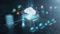 Cloud Computing Network Infrastructure Digital Technology Visualization Concept Royalty Free Stock Photo