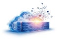 Cloud computing network infrastructure Royalty Free Stock Photo