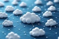 Cloud Computing Network Interconnected Cloud Servers & Data Storage System