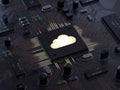 Cloud computing and network security Royalty Free Stock Photo