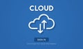 Cloud Computing Network Storage Technology Data Concept