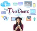 The Cloud Computing Networking Connection Concept Royalty Free Stock Photo