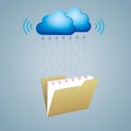 Cloud computing and networking design concept Royalty Free Stock Photo