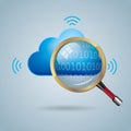 Cloud computing and networking design concept Royalty Free Stock Photo