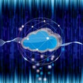 Cloud computing and networking design concept Royalty Free Stock Photo