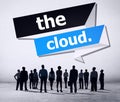 The Cloud Computing Networking Storage Concept Royalty Free Stock Photo