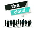 The Cloud Computing Networking Storage Concept Royalty Free Stock Photo