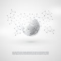 Cloud Computing and Networks with Earth Globe - Abstract Global Digital Network Communication, Technology Concept Background Royalty Free Stock Photo