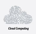 Cloud computing Royalty Free Stock Photo