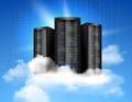 Cloud computing poster Royalty Free Stock Photo