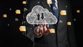 Cloud Computing Power Enhance Cloud Strategy for Business EIDE Royalty Free Stock Photo