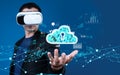 Cloud Computing Power Enhance Cloud Strategy for Business FaaS Royalty Free Stock Photo