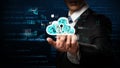 Cloud Computing Power Enhance Cloud Strategy for Business FaaS Royalty Free Stock Photo