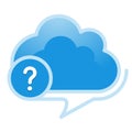 Cloud, computing, reference; information; service illustration.