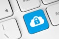 Cloud computing security concept Royalty Free Stock Photo