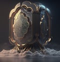 Cloud Computing Security Concept. Generative AI Royalty Free Stock Photo