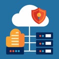 Cloud Computing Security and Data Protection Services Royalty Free Stock Photo