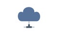 Cloud, computing, server icon vector image. Can also be used for communication, connection, technology. Suitable for web apps, mob Royalty Free Stock Photo