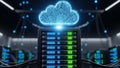 Cloud computing server infrastructure Royalty Free Stock Photo