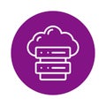 Cloud computing server Isolated Vector icon which can easily modify or edit Royalty Free Stock Photo