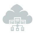 Cloud Computing Server Network Icon Royalty Free Stock Photo