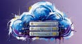 Cloud Computing Server Network Royalty Free Stock Photo