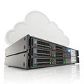 Cloud computing server technology Royalty Free Stock Photo