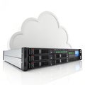 Cloud computing server technology Royalty Free Stock Photo