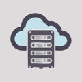 Cloud Computing Server Technology Icon Royalty Free Stock Photo