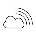 Cloud computing server technology icon Royalty Free Stock Photo