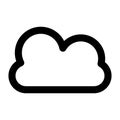 Cloud computing server technology icon Royalty Free Stock Photo