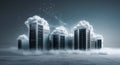Cloud computing servers data center hosting storage network infrastructure solution Royalty Free Stock Photo