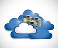 Cloud computing and servers illustration design Royalty Free Stock Photo