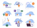 Cloud computing service, settings of environment Royalty Free Stock Photo