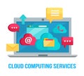 Cloud Computing Services Banner Royalty Free Stock Photo