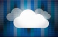 Cloud computing set illustration design Royalty Free Stock Photo