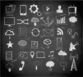 Cloud computing sketch Royalty Free Stock Photo