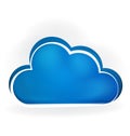Cloud computing software icon Royalty Free Stock Photo